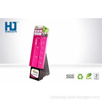 Durable 4C offset Printing Custom Cardboard Hook Display Ea